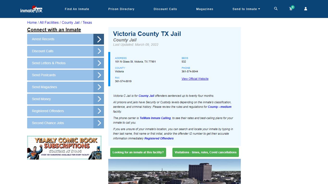 Victoria County TX Jail - Inmate Locator - Victoria, TX